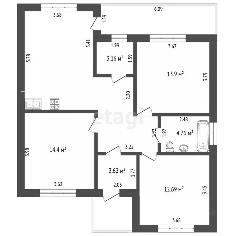 Дом в Тюменская область, Тюменский муниципальный округ, д. Падерина ... - Фото 2