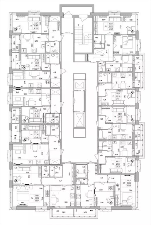 2-к кв. Белгородская область, Белгород Славянская ул. (39.33 м) - Фото 1