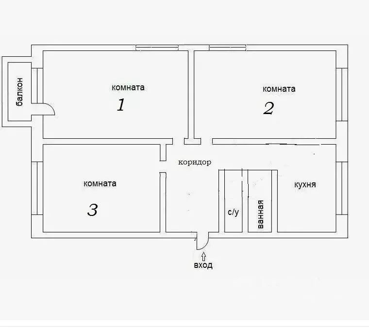 3-к кв. Алтайский край, Барнаул ул. Гущина, 215 (62.1 м) - Фото 1