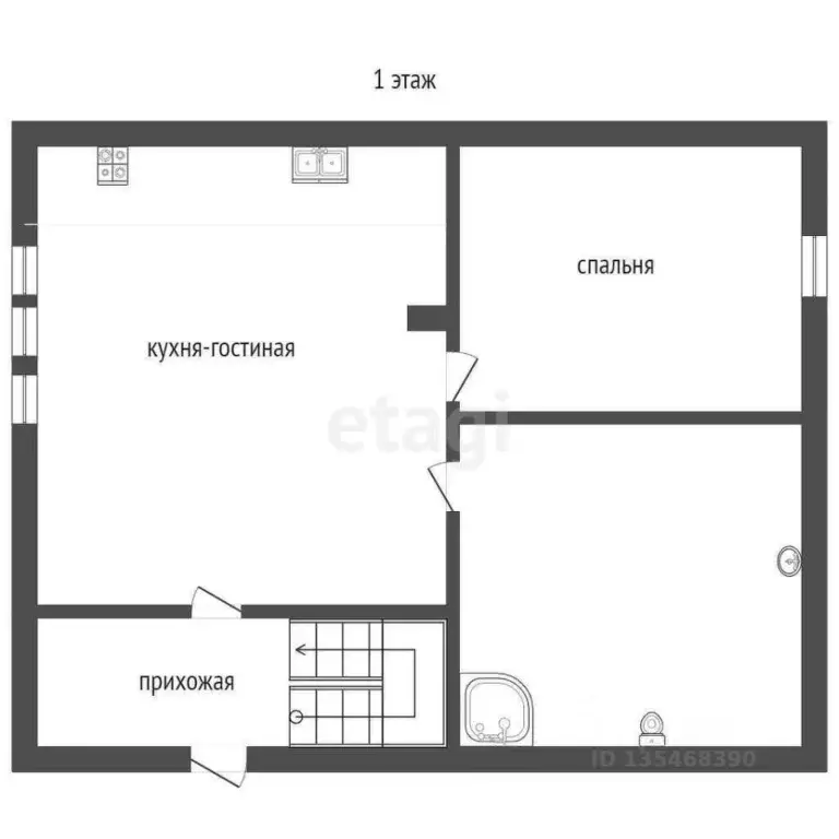 Дом в Крым, Ялта муниципальный округ, Гаспра пгт ул. Риекская, 25Г (82 ... - Фото 2
