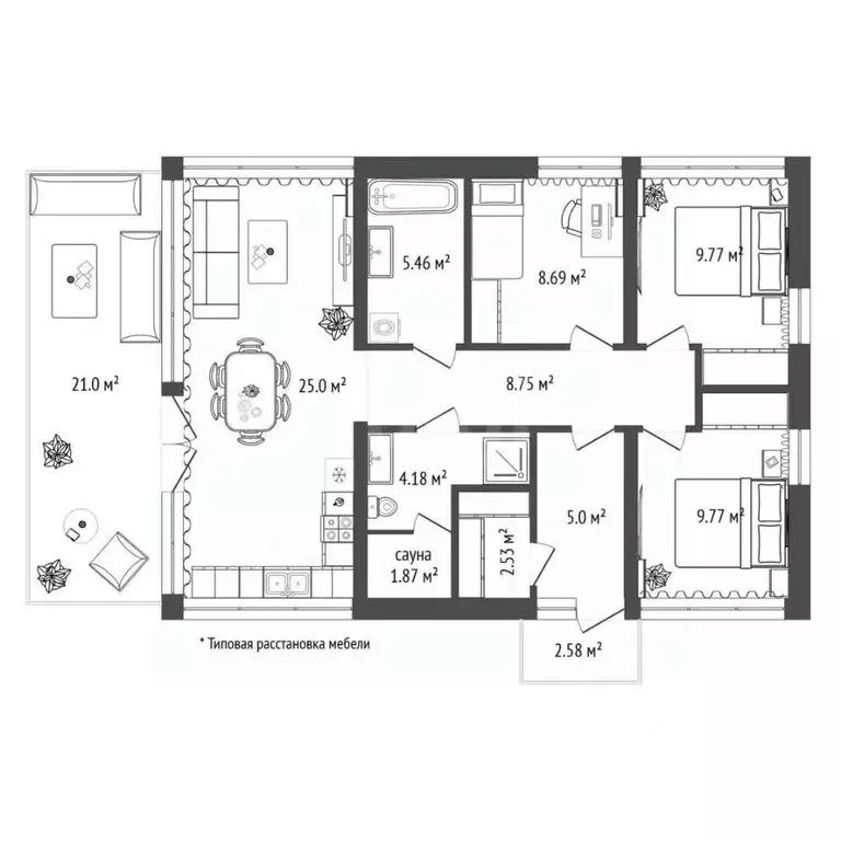 Дом в Московская область, Химки Сходня Форест Парк кп, 127 (84 м) - Фото 2