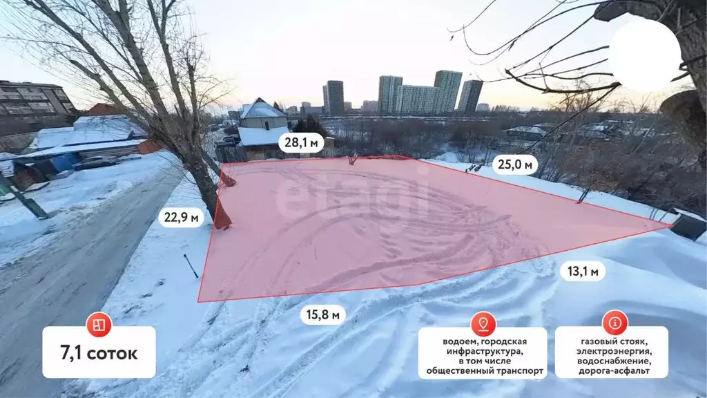 Участок в Тюменская область, Тюмень ул. Бабарынка (11.11 сот.) - Фото 1