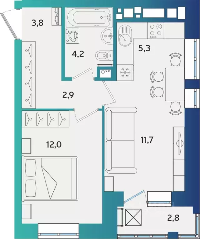 2-к кв. Удмуртия, Ижевск Культбаза жилрайон, 10-й мкр, Васнецово жилой ... - Фото 1