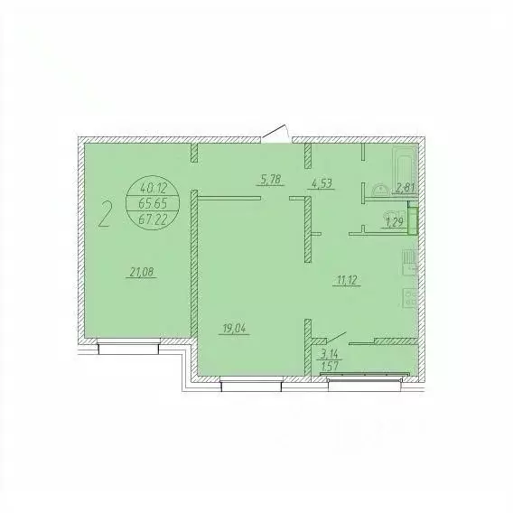 2-к кв. Сахалинская область, Анивский городской округ, с. Новотроицкое ... - Фото 1