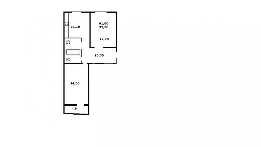 2-к кв. Приморский край, Владивосток 71-й мкр, ул. Ватутина, 4Д (59.9 ... - Фото 2