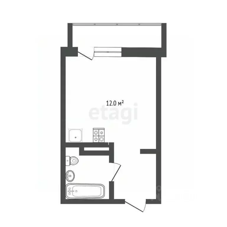 Студия Тюменская область, Тюменский район, д. Патрушева ул. Александра ... - Фото 2