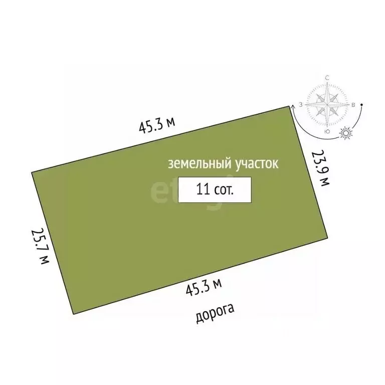 Участок в Крым, Бахчисарайский район, Почтовское с/пос, с. ... - Фото 2