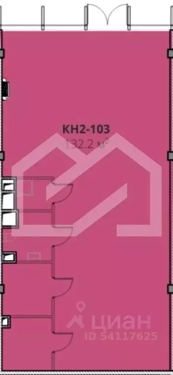 Торговая площадь в Москва ул. Матросская Тишина, 1АС72 (132 м) - Фото 2