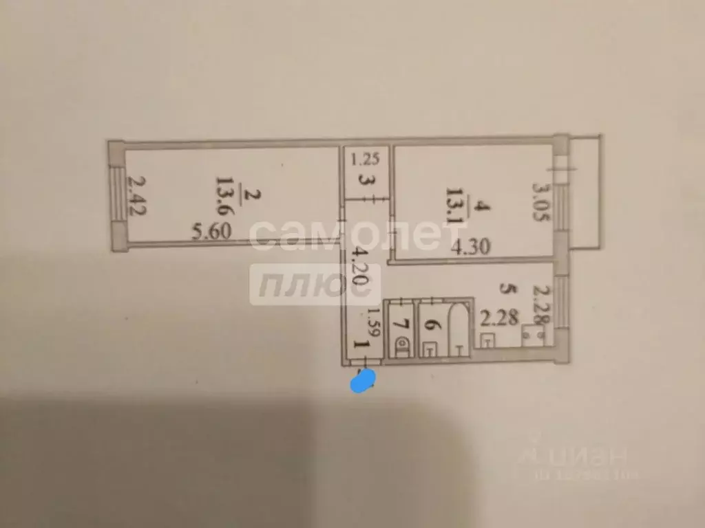 2-к кв. Липецкая область, Липецк 9-й мкр, 20А (43.5 м) - Фото 2