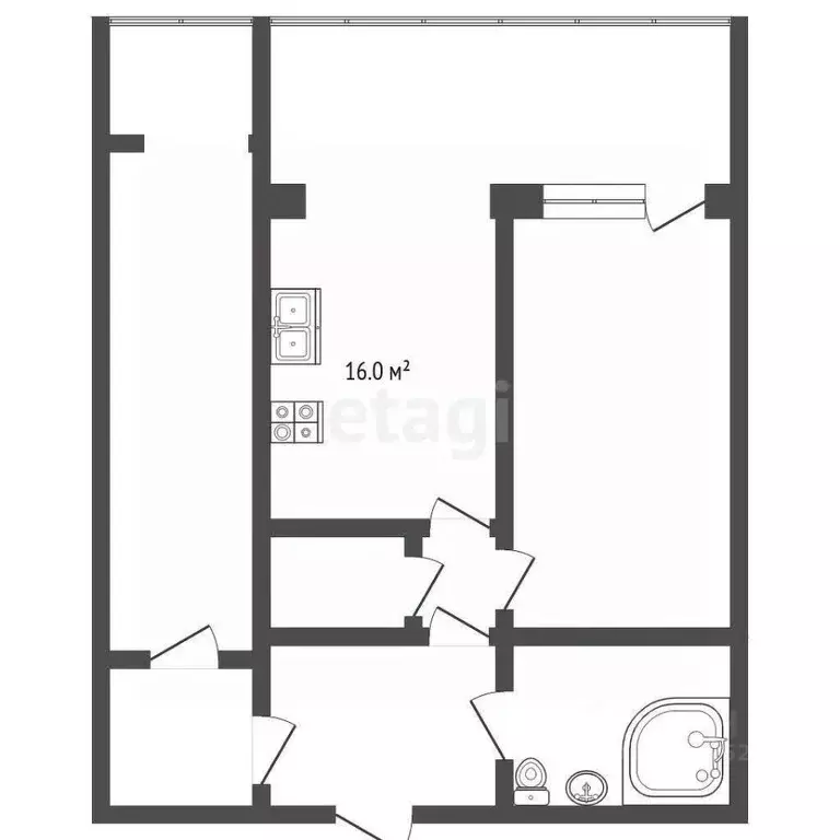 2-к кв. Ставропольский край, Пятигорск городской округ, пос. ... - Фото 2