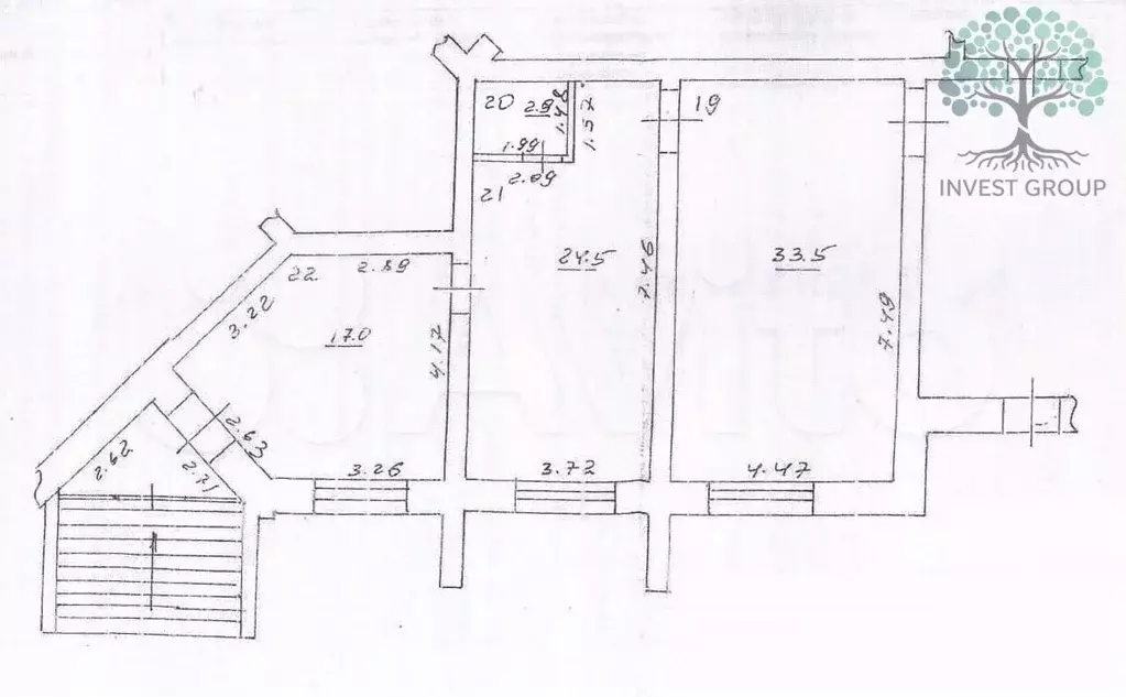 Помещение кабинетной планировки, отд.вход - Фото 0