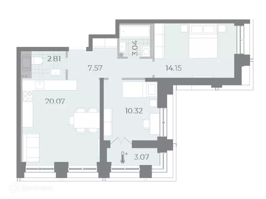 Продаётся 2-к квартира, 59.2 м - Фото 0