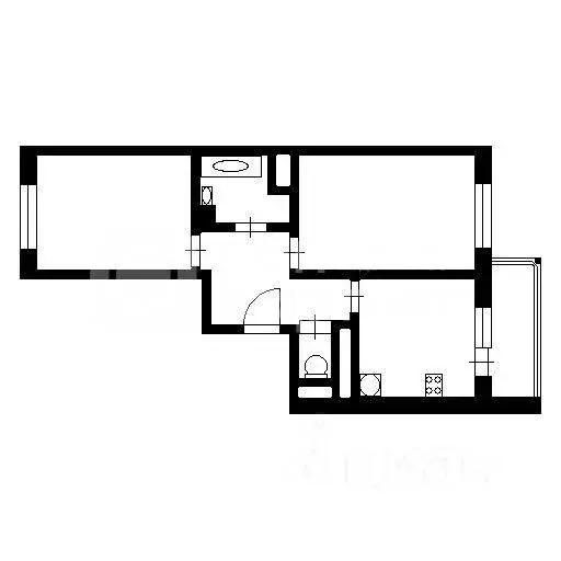 2-к кв. Санкт-Петербург ул. Адмирала Черокова, 18к2 (54.9 м) - Фото 1