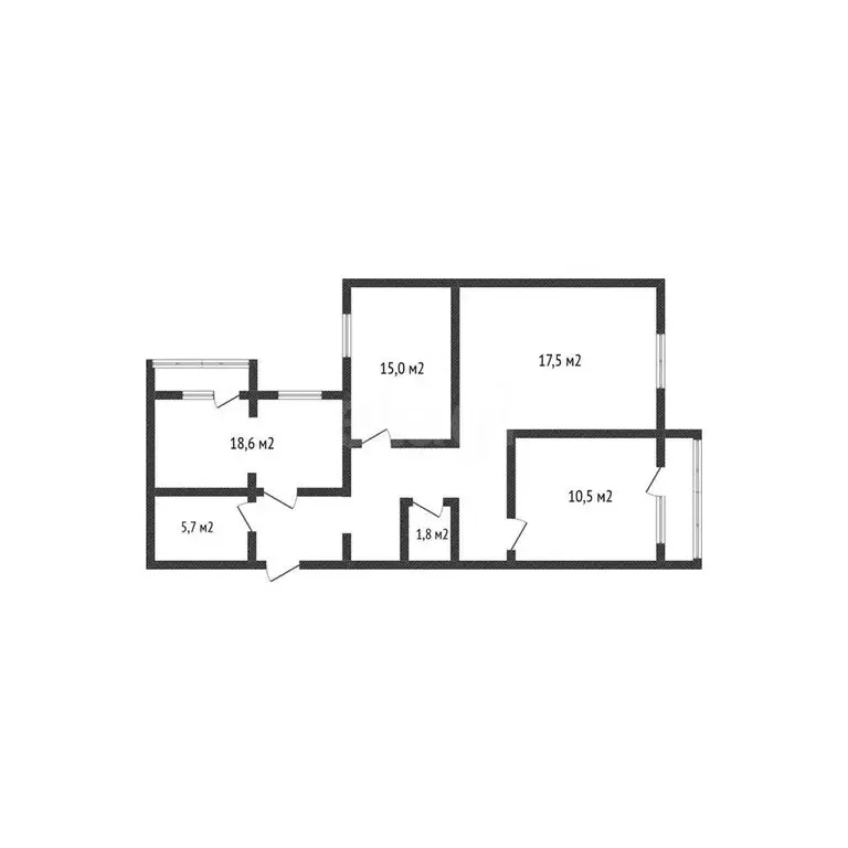 3-комнатная квартира: Краснодар, улица Красных Партизан, 79 (84.2 м) - Фото 1