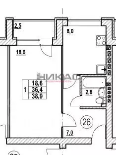 1-к кв. Ярославская область, Ярославский муниципальный округ, пос. ... - Фото 2
