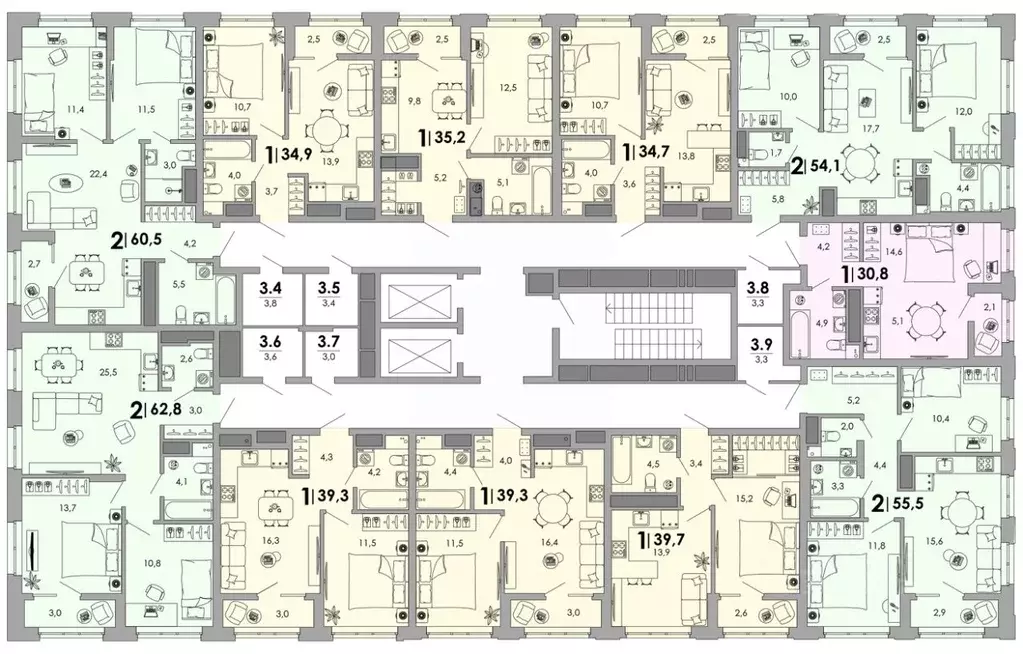 1-к кв. Владимирская область, Владимир Октябрьский военный городок,  ... - Фото 2