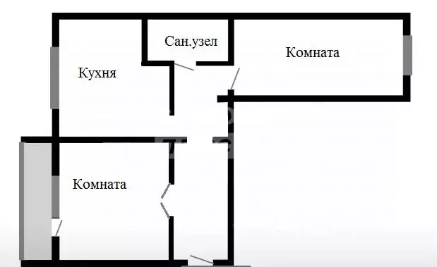 2-к кв. Челябинская область, Челябинск ул. Василевского, 76 (65.8 м) - Фото 1