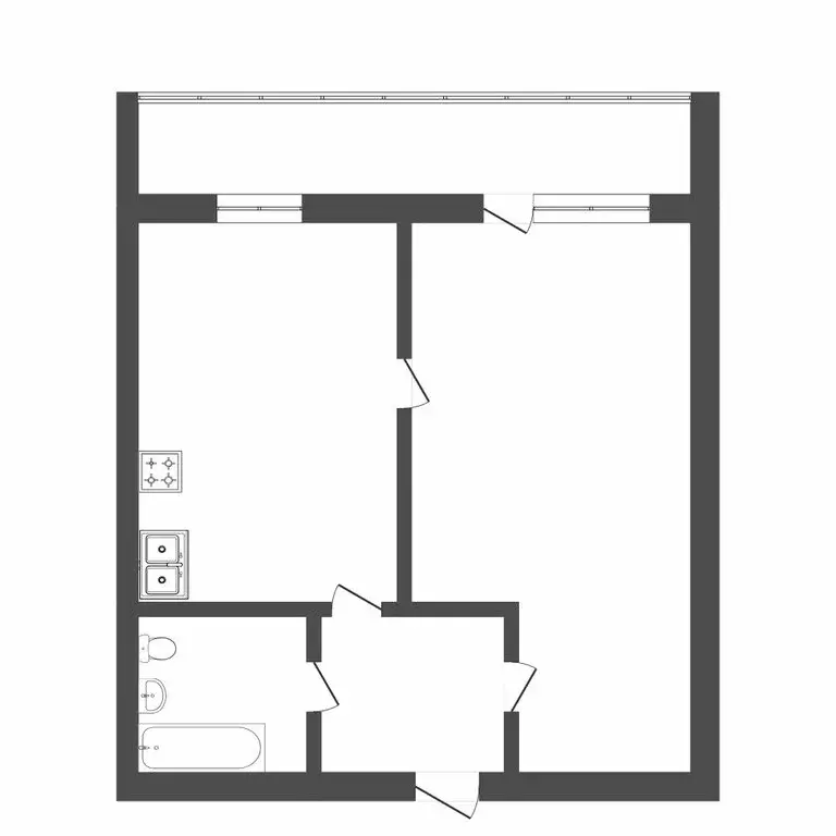 1-комнатная квартира: Тюмень, Западносибирская улица, 12к2 (35.6 м) - Фото 1