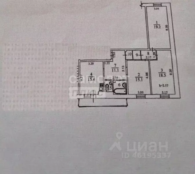 3-к кв. Иркутская область, Иркутск ул. Сурнова, 30/9 (98.0 м) - Фото 1