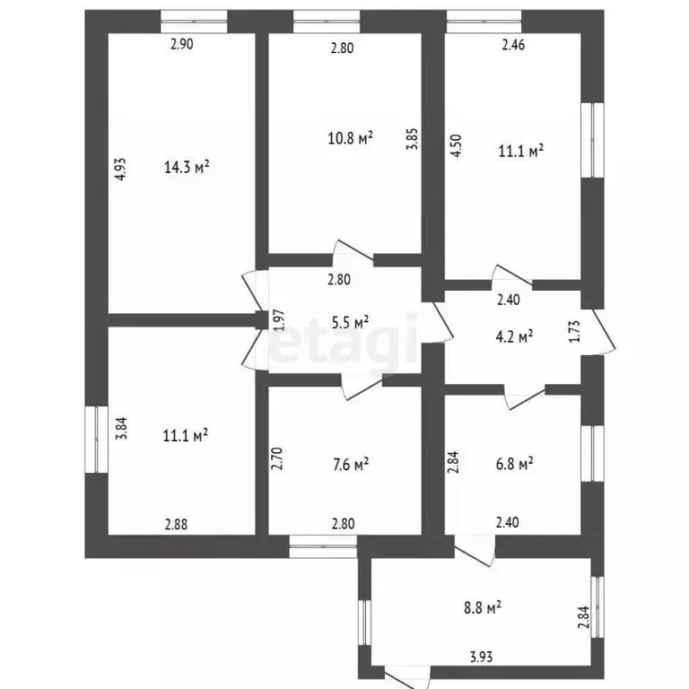Дом в Крым, Ленинский район, с. Калиновка ул. Молодежная (80 м) - Фото 2