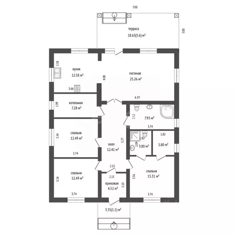 Дом в Ростовская область, Аксайский район, Ленина хут. ул. Керченская ... - Фото 2