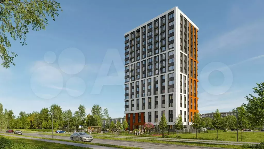 1-к. квартира, 43,6 м, 7/16 эт. - Фото 1