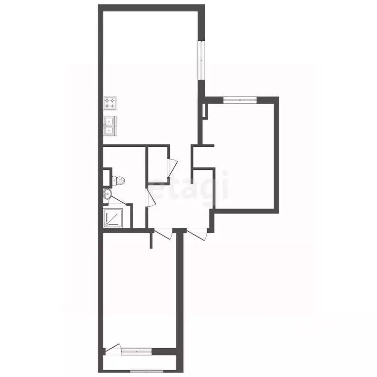 2-к кв. Санкт-Петербург ул. Дыбенко, 2 (87.1 м) - Фото 2