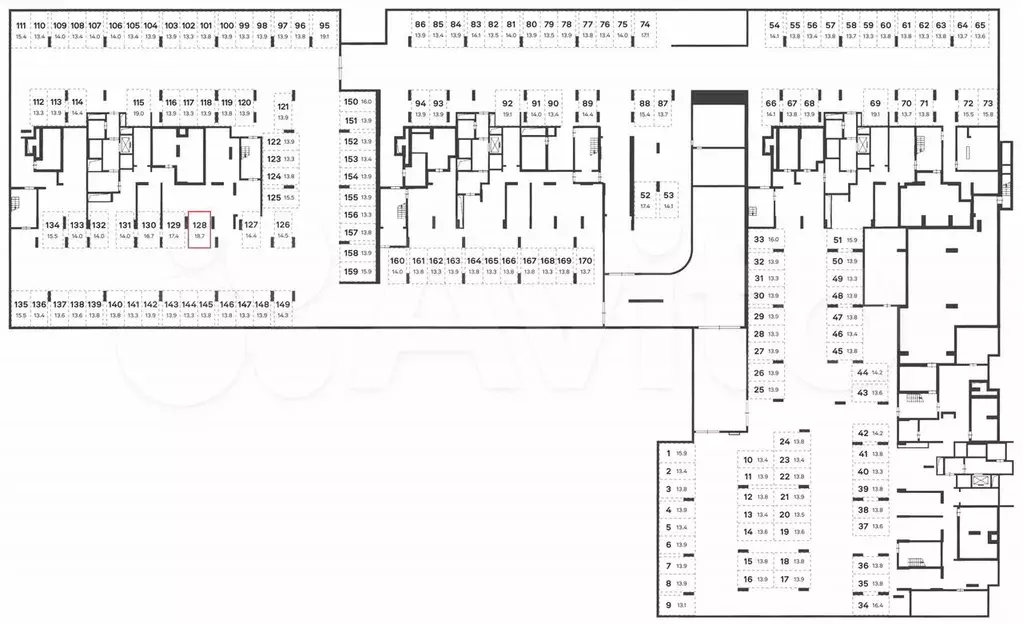 Машиноместо, 19 м - Фото 1