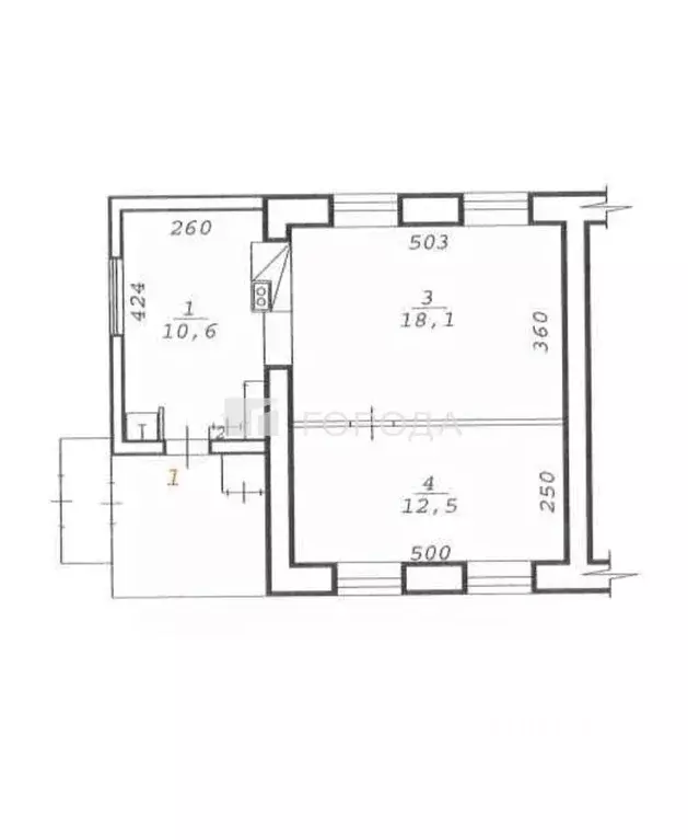 Дом в Новосибирская область, Новосибирск Профсоюзная ул., 7 (43 м) - Фото 2