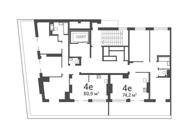 3-к кв. Санкт-Петербург Ремесленная ул., 15 (74.9 м) - Фото 1