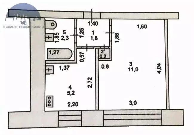 1-к кв. Татарстан, Казань ул. Шуртыгина, 24 (20.5 м) - Фото 1