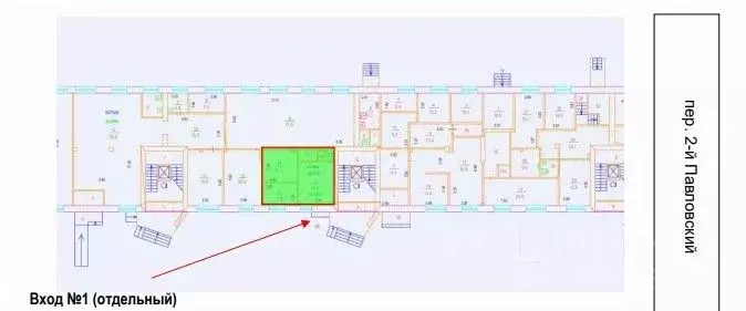 Помещение свободного назначения в Москва 3-й Павловский пер., 14 (38 ... - Фото 2