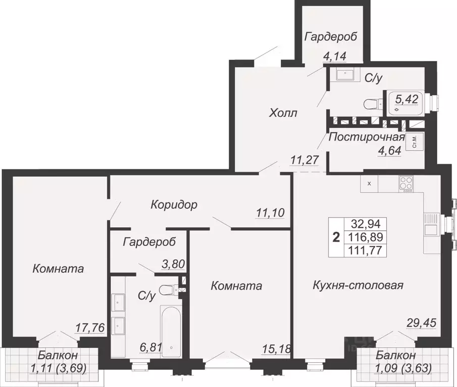 3-к кв. Ростовская область, Ростов-на-Дону Социалистическая ул., 118 ... - Фото 0