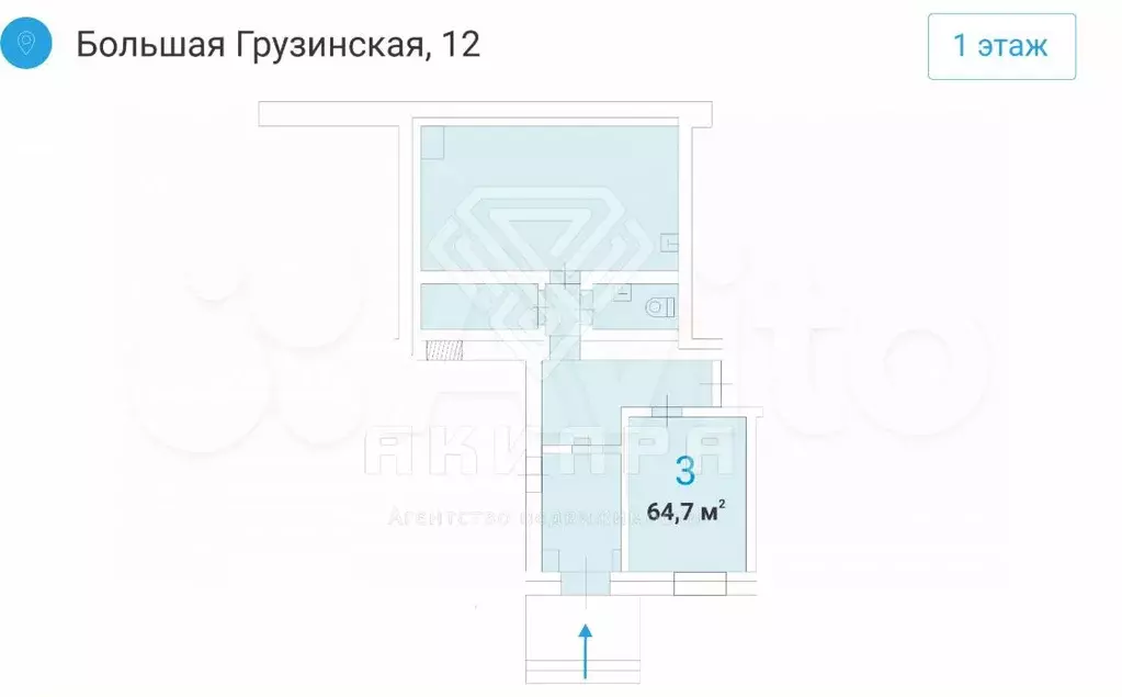 Аренда ПСН, 64,7 м2 - Фото 1