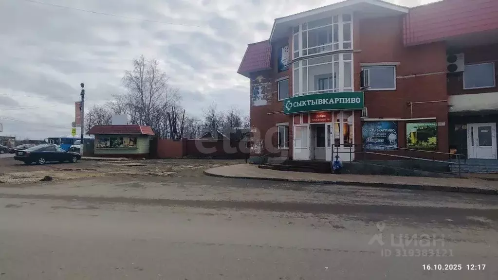 Торговая площадь в Коми, Сыктывкар Нижний Чов мкр, ул. Урожайная, 17А ... - Фото 1