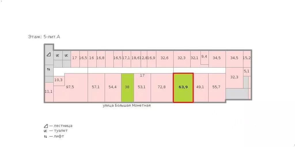 Офис в Санкт-Петербург Большая Монетная ул., 16 (64 м) - Фото 2
