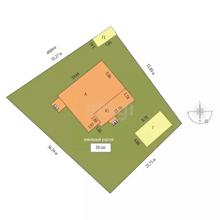 Дом в Тамбовская область, Сосновский муниципальный округ, с. ... - Фото 2