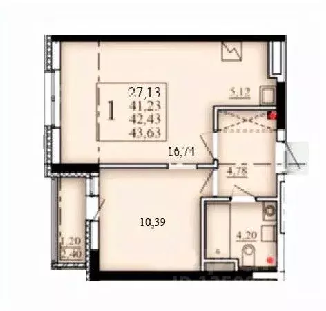 1-к кв. Башкортостан, Уфа Затон-Восточный жилрайон, Паруса жилой ... - Фото 1