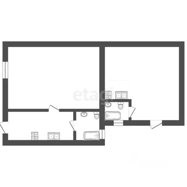 2-к кв. Крым, Ялта ул. Ломоносова, 45 (25.4 м) - Фото 1