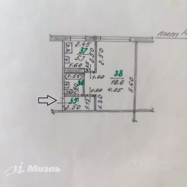 1-к кв. Орловская область, Орел Комсомольская ул., 382 (30.4 м) - Фото 1