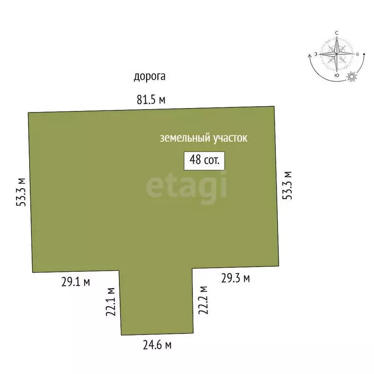 Участок в Залукодес, Степная улица (48 м) - Фото 1