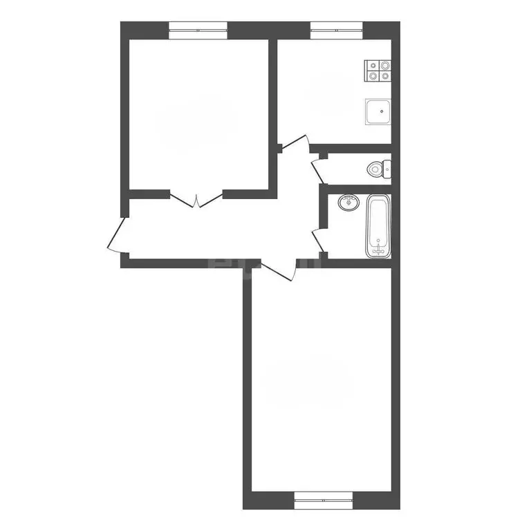 2-комнатная квартира: Тула, улица Седова, 49 (48.5 м) - Фото 1
