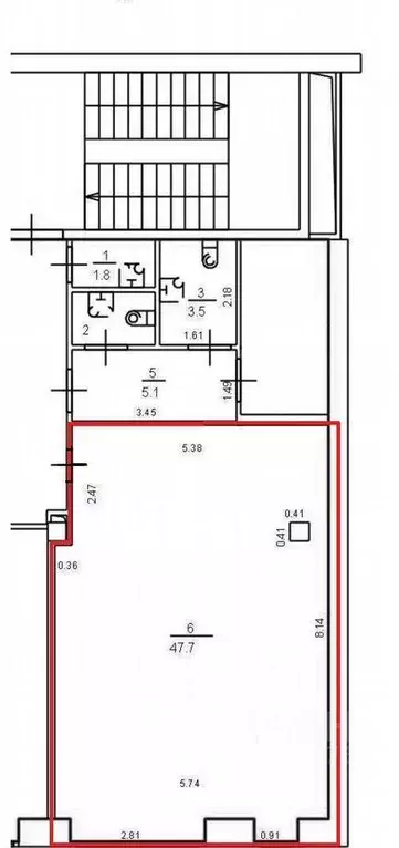 Офис в Санкт-Петербург 17-я Васильевского острова линия, 52к2 (47 м) - Фото 2