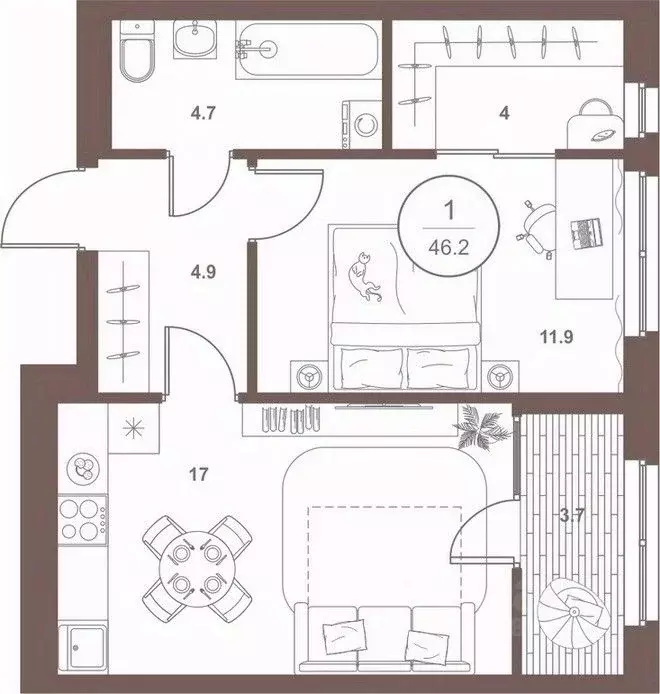 1-к кв. Пензенская область, Пенза Арбеково жилрайон, Дальнее Арбеково ... - Фото 1