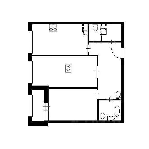 2-к кв. Санкт-Петербург Ушаковская наб., 1к4 (71.0 м) - Фото 1