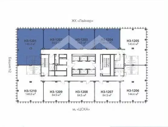 Помещение свободного назначения в Москва Ходынский бул., 6с2 (149 м) - Фото 2