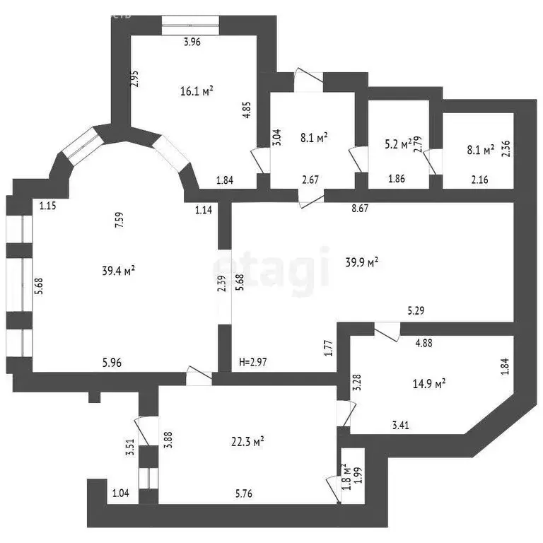 Помещение свободного назначения (155.8 м) - Фото 1