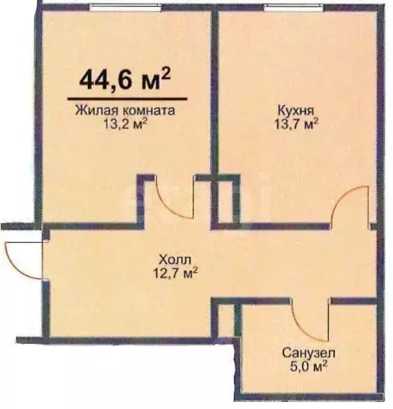 1-к кв. Татарстан, Пестречинский район, Богородское с/пос, д. Куюки, ... - Фото 2