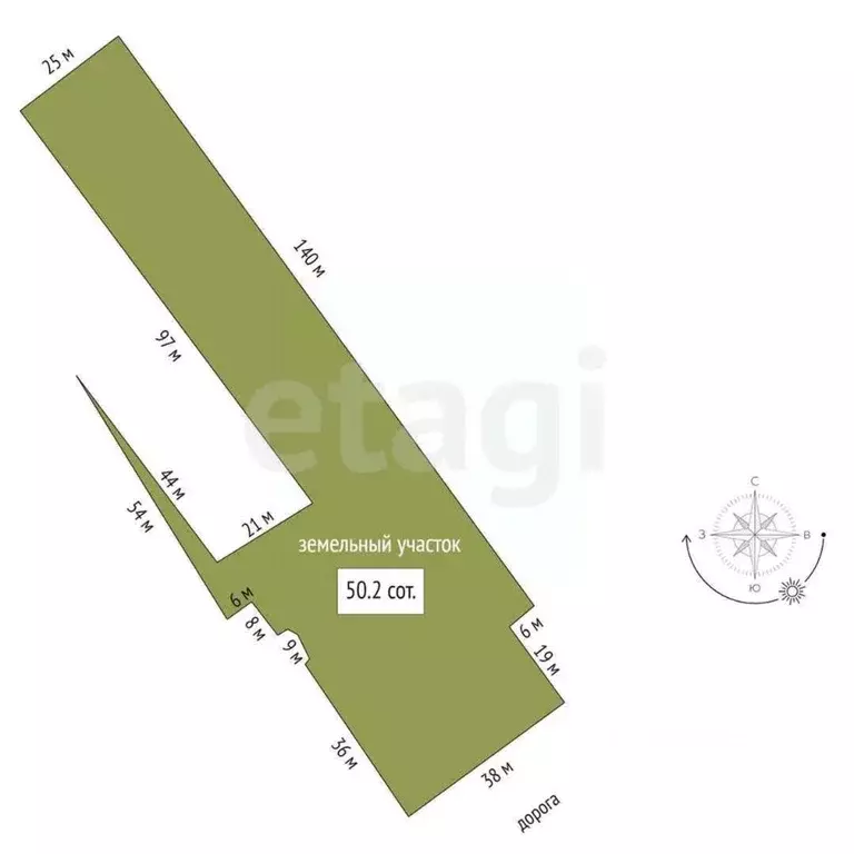 Участок в Башкортостан, Стерлитамакский район, с. Тюрюшля Центральная ... - Фото 2