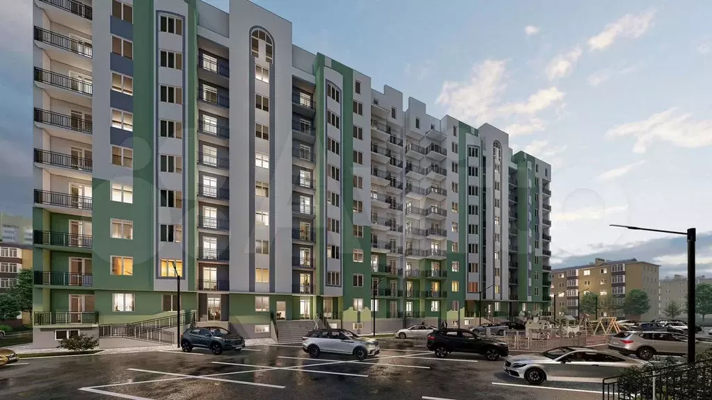 1-к. квартира, 38,7 м, 4/9 эт. - Фото 1